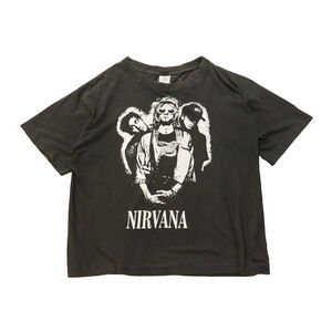 Vintage 90s Nirvana Distressed Graphic T-Shirt Size L
